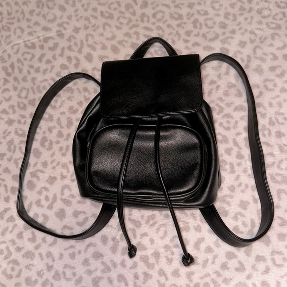 Leather Mini Backpack - Picture 1 of 4